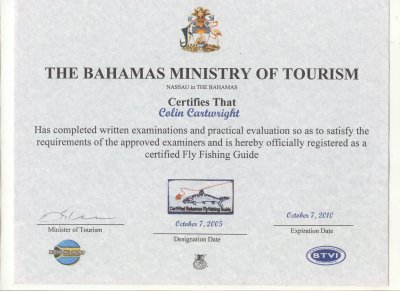 Bahamas certified bonefish guide
